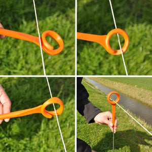 Gallagher Ring Top Electric Fence Posts - 1.0m/3ft 3in (Pack of 10)