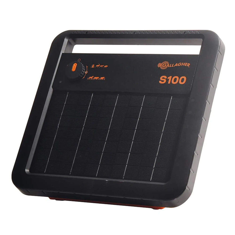 Gallagher S100 - Solar 1.0J / 12V - Up to 10km - Free Stand