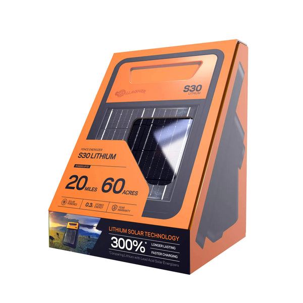 Gallagher S30Li - Solar 0.3J / Li-Ion - Up to 3km