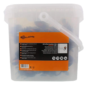 Gallagher XDI Offset Screw-in Insulator - Curved 18cm (Packs of 10 or 100)