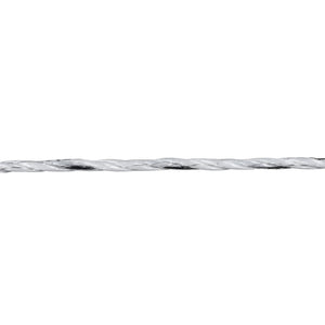 Gallagher EconomyLine Rope - Stainless Steel Wires - 5mm x 100m / 200m / 500m - White/Black
