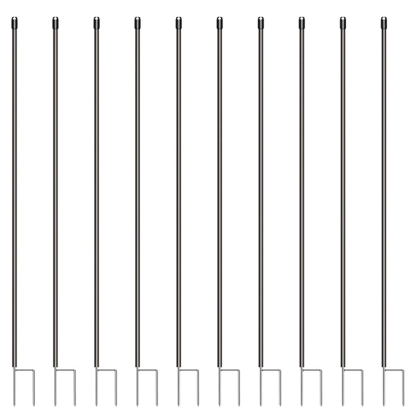 Gallagher Deer Fence Post - Black - 2m or 1.7m (Pack of 10)