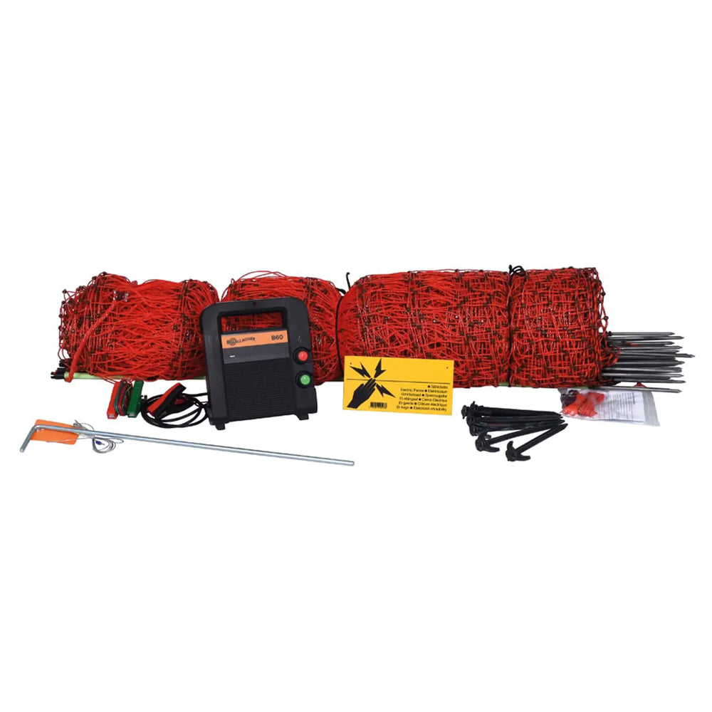 Gallagher Poultry Kit Including B60 Energiser - 12V / 50m Netting
