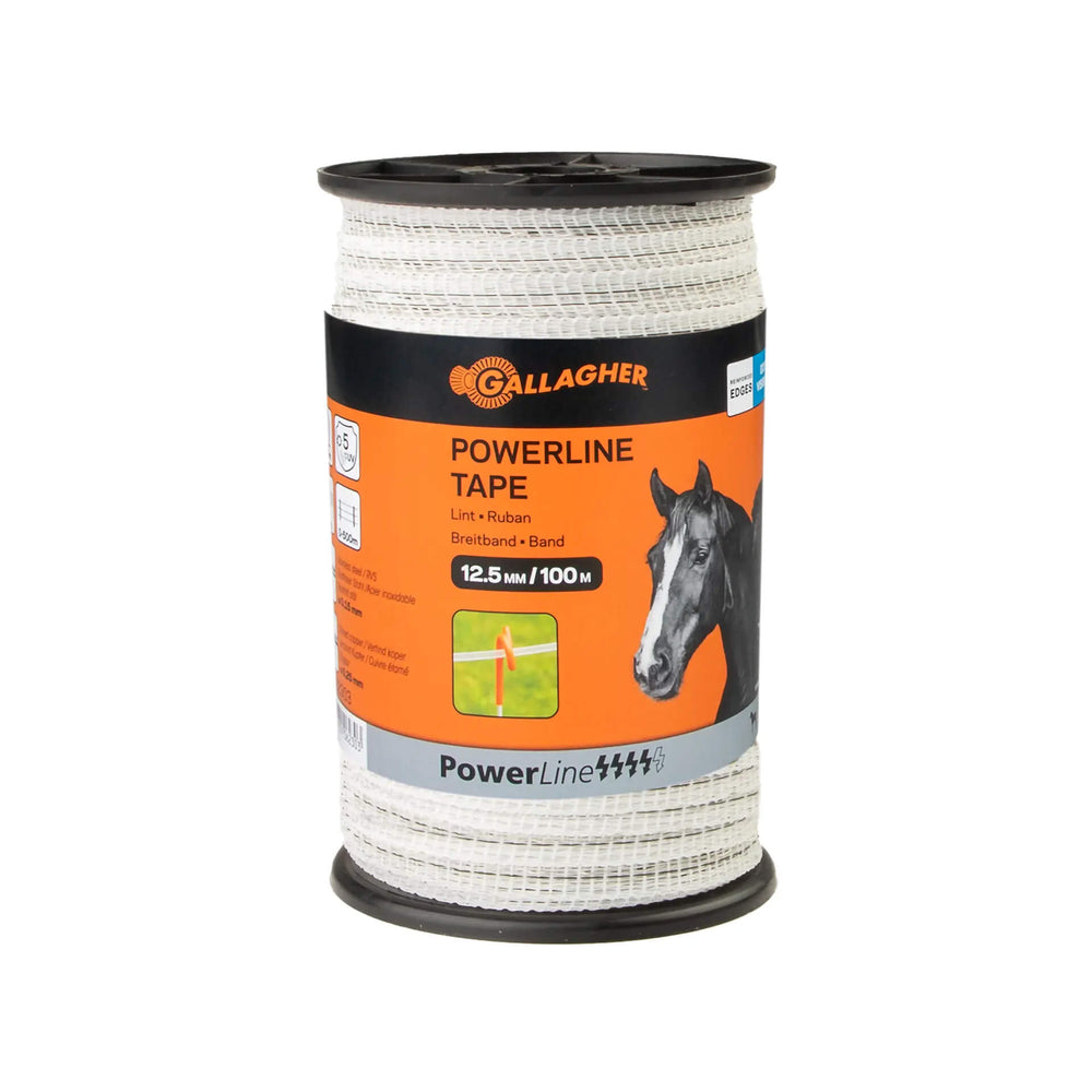 Gallagher PowerLine Tape 12.5mm - 100m - White
