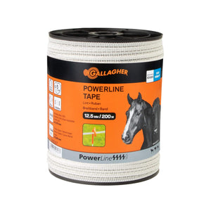 Gallagher PowerLine Tape 12.5mm - 100m - White