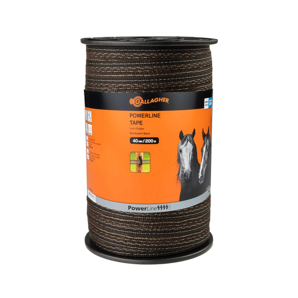 Gallagher PowerLine Tape 40mm x 200m - White or Terra