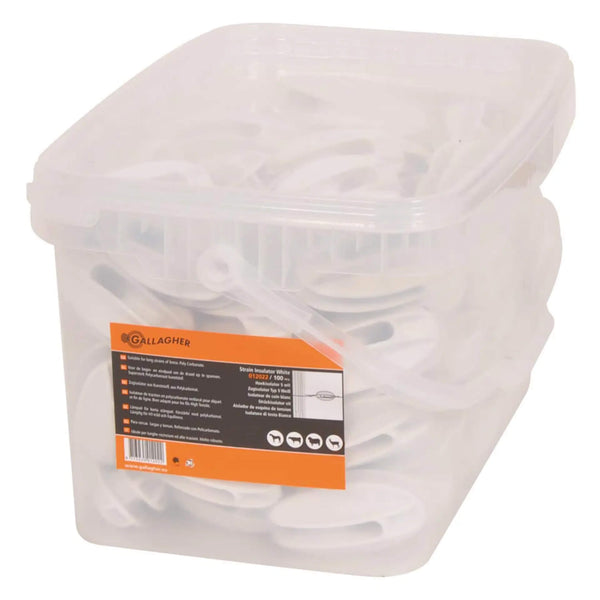 Gallagher Corner Insulator S - Reinforced - White (Pack of 5 or 100)