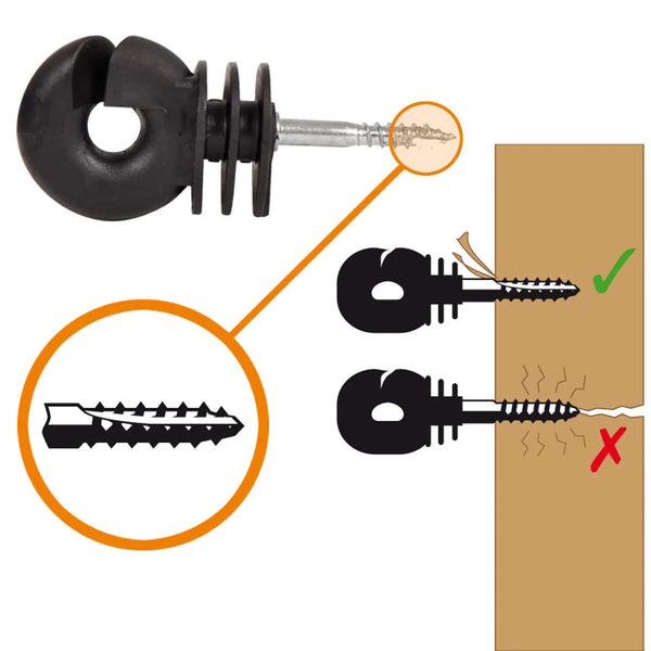 Gallagher Screw-in Insulator (Pack of 25, 125 or 250)