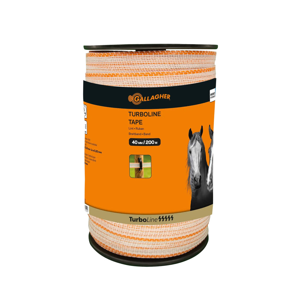 Gallagher TurboLine Tape - 40mm x 200m - White