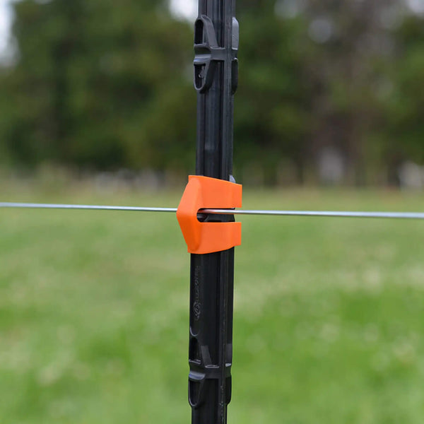 Gallagher Wire Clip - Line Post Accessory for 8mm Wire & Cord (Pack of 20 or 100)