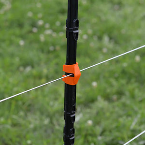 Gallagher Wire Clip - Line Post Accessory for 8mm Wire & Cord (Pack of 20 or 100)