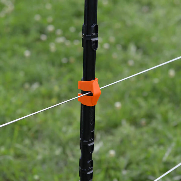 Gallagher Wire Clip - Line Post Accessory for 8mm Wire & Cord (Pack of 20 or 100)