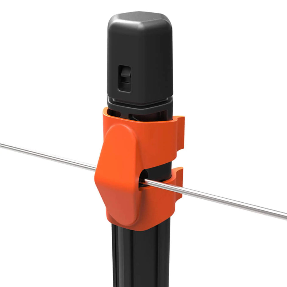 Gallagher Wire Clip - Line Post Accessory for 8mm Wire & Cord (Pack of 20 or 100)