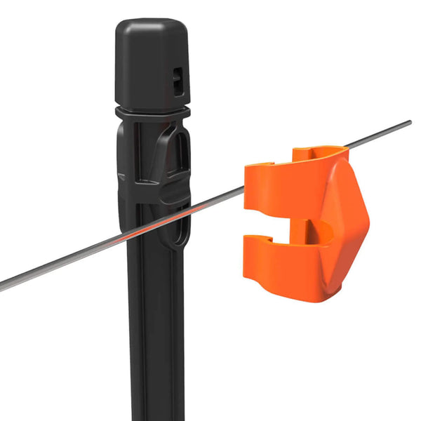 Gallagher Wire Clip - Line Post Accessory for 8mm Wire & Cord (Pack of 20 or 100)