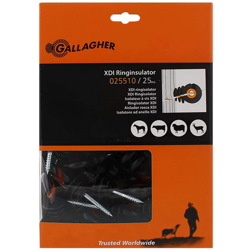 Gallagher Screw-In XDI Ring Insulator (Pack of 25, 75, 125 or 250)