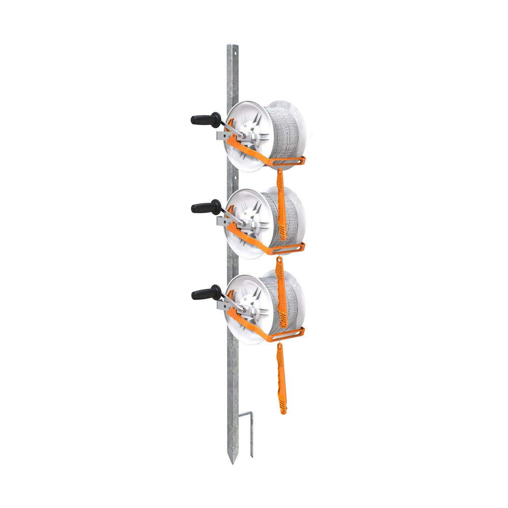 Gallagher Triple Geared Reel Stand - Pre-assembled with Vidoflex Polywire